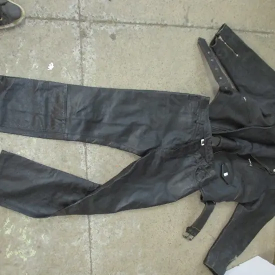 leather Jacket and Pants