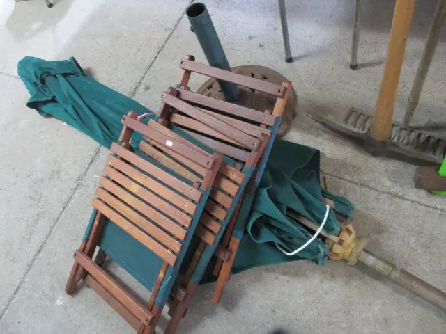 Chairs and Brolly Image 1++