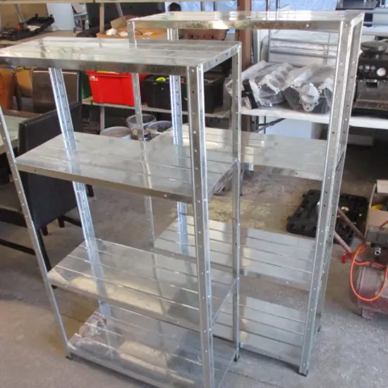 2 Metal Shelves