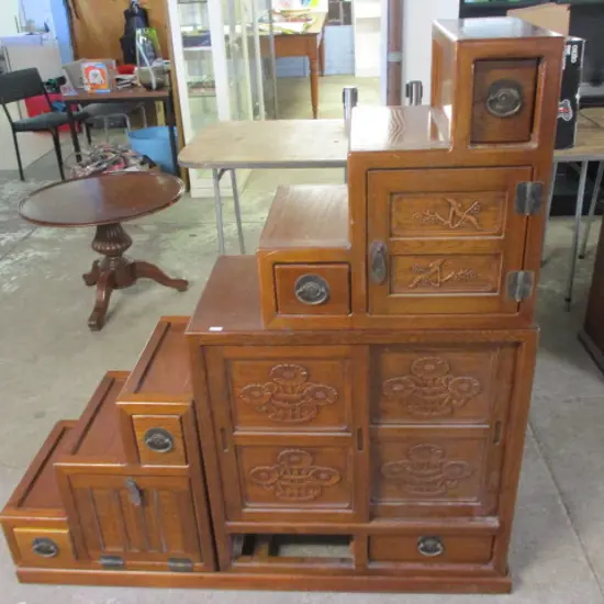 Oriental Step Cabinet