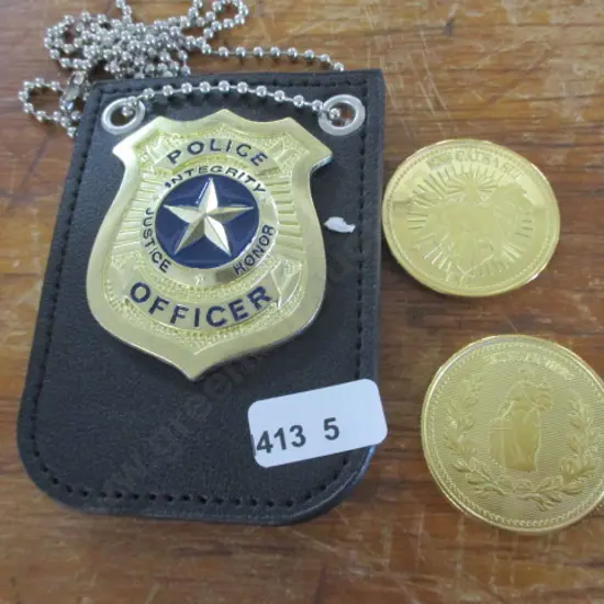 Coins and Badge