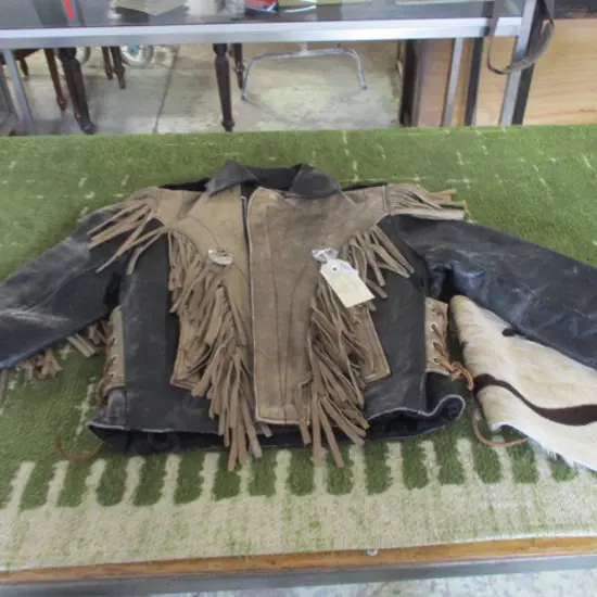 Boys Leather Cowbow Jacket