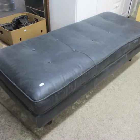 Leather Ottoman