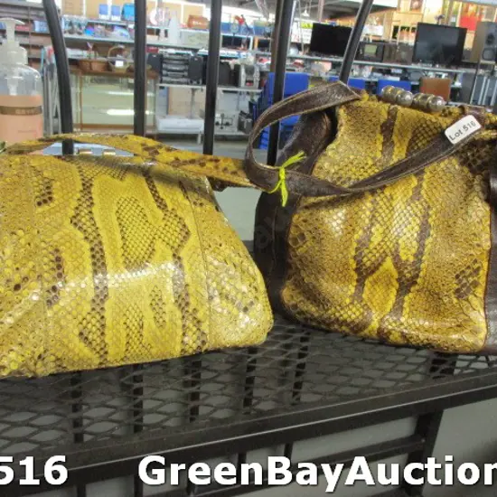 2 Snakeskin Bags