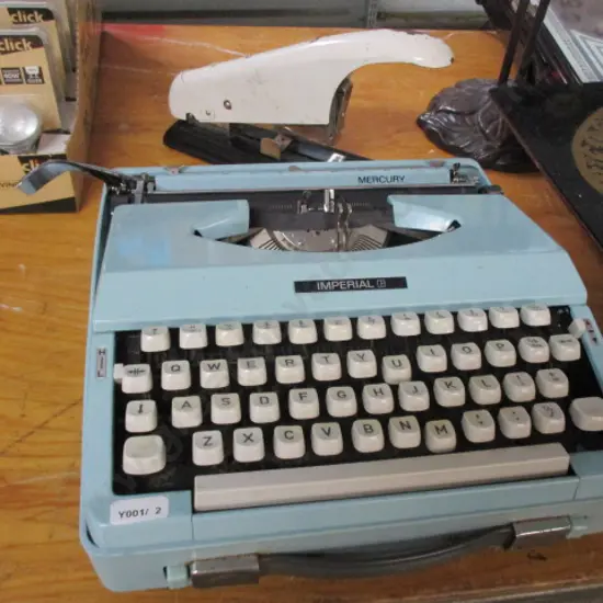 Typewriter and Stapler