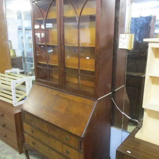 Mahogany Bureau Bookcase