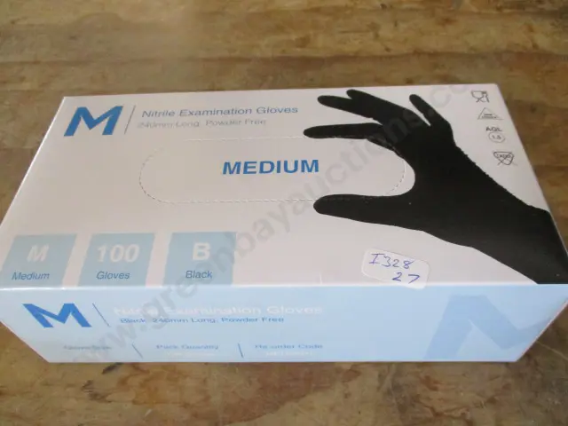Black Nitrile Gloves Image 1++